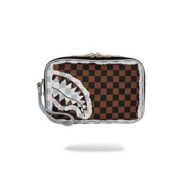 NECESER URBANO UNISEX SPRAYGROUND 910B8294NSZ CREAM AND BROWN TEAR CHECK