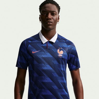 CAMISETAS LOCAL FRANCIA 26 NIKE STADIUM HOMBRE AZUL - 3