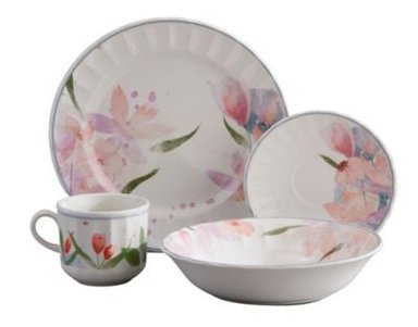 JUEGO DE VAJILLA CORONA ARLES 16 PIEZAS