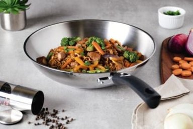 SARTENES TRAMONTINA SARTEN ACERO INOX FONDO TRIPLE GARANTIA