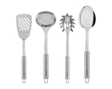 UTENSILIOS TRAMONTINA 4 PIEZAS ACERO INOXIDABLE