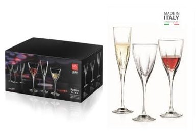 SET COPAS RCR ITALIA FUSION TRANSPARENTE 18 PIEZAS 1
