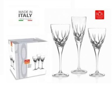 SET COPAS RCR ITALIA TRIX TRANSPARENTE 18 PIEZAS 1