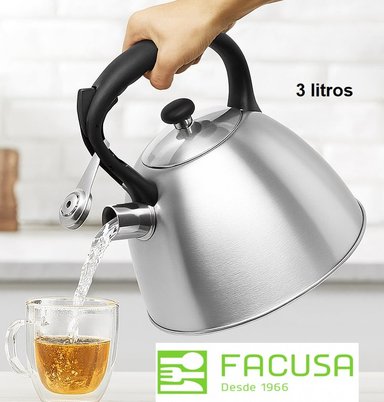 TETERA 3 LITROS ACERO INOXIDABLE FACUSA