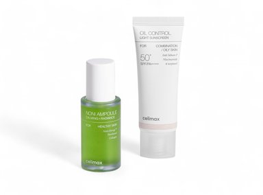 CELIMAX NONI AMPOULE 30 ML + BLOQUEADOR OIL CONTROL LIGHT SUNSCREEN - 1
