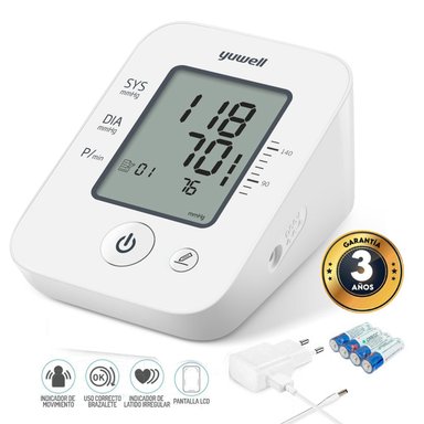 TENSIÓMETRO YUWELL YE660D TENSIOMETRO DIGITAL DE BRAZO CON VOZ