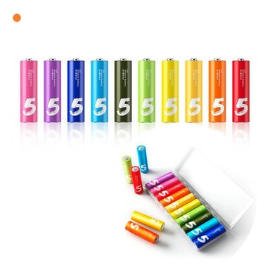 PILAS ALCALINAS XIAOMI AAA RAINBOW ZI7 ( 2 SET DE 10 PCS.)