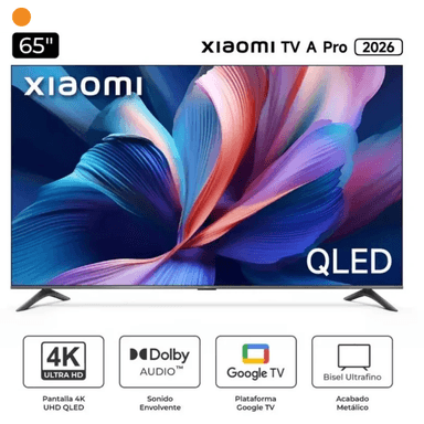 XIAOMI TELEVISOR 65' SMART TV QLED, 4K ULTRA HD, A PRO 2026