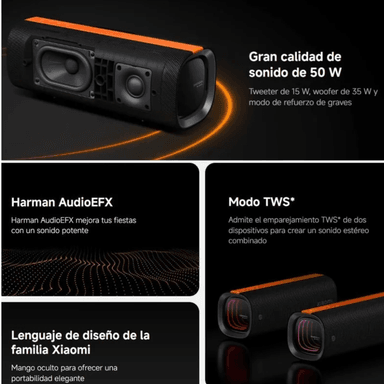 PARLANTE BLUETOOTH XIAOMI SOUND PARTY NS7 IP67 50W NEGRO - 5