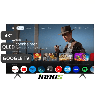 TELEVISOR INNOS 4K 43' QLED GOOGLE TV 2+64GB - 1