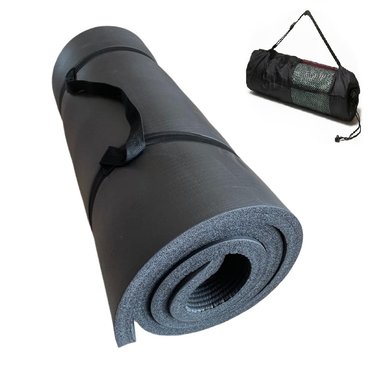 COLCHONETA WINNER 20 MM YOGA MAT EXTRA GRUESA PILATES GYM NEGRO