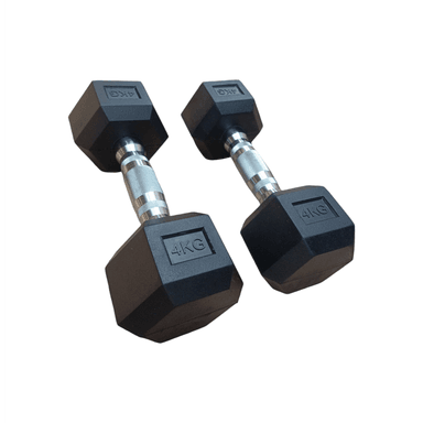 MANCUERNAS WINNER 4KG PAR PESAS CROMADAS HEXAGONALES