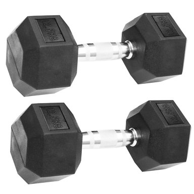 MANCUERNAS WINNER 12.5KG PAR PESAS CROMADA HEXAGONALES