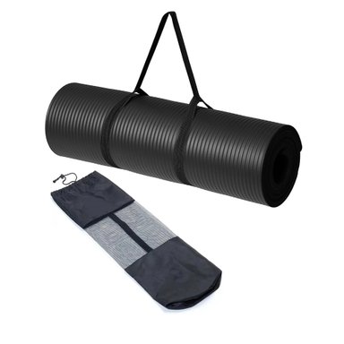 COLCHONETA YOGA MAT GRUESA 15 MM PREMIUM + BOLSO + SUJEDOR