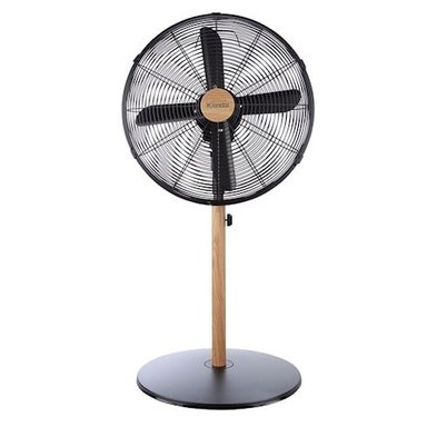 VENTILADOR DE PEDESTAL 16 PULGADAS KZF-1616 METAL MADERA.