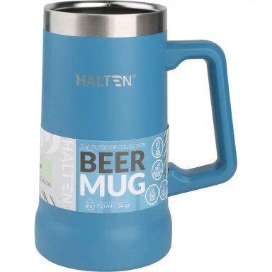 MUG CERVECERO SKY ACERO INOX HALTEN - AZUL