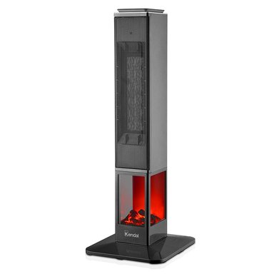 ESTUFA ELÉCTRICA KENDAL PANEL DIGITAL POTENCIA 2000W COBERTURA 20M2 EFECTO FLAMA - 1