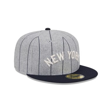 GORRA 59FIFTY NEW YORK YANKEES HEATHER PINSTRIPE GREY