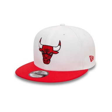 GORRA 9FIFTY NBA CHICAGO BULLS WHITE CROWN RED