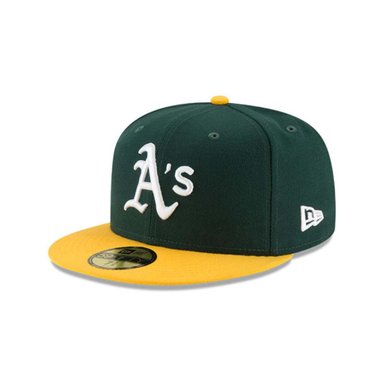 GORRA 59FIFTY MLB OAKLAND ATHLETICS MLB ACPERF DARK GREEN