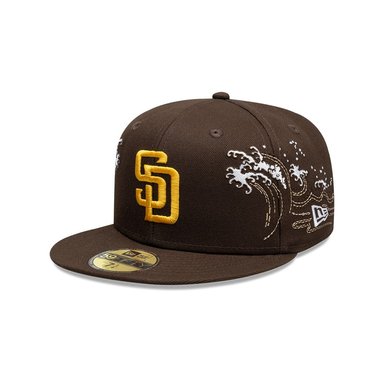 GORRA 59FIFTY MLB  SAN DIEGO PADRES TONAL WAVE DARK BROWN