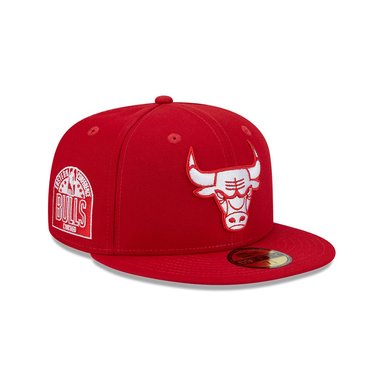 GORRA 59FIFTY NBA CHICAGO BULLS EVERGREEN ROJO
