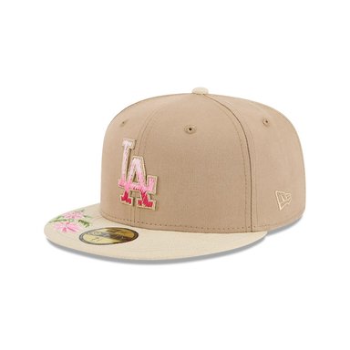 GORRA 59FIFTY LOS ANGELES DODGERS HAND STITCHED FLORAL BEIGE