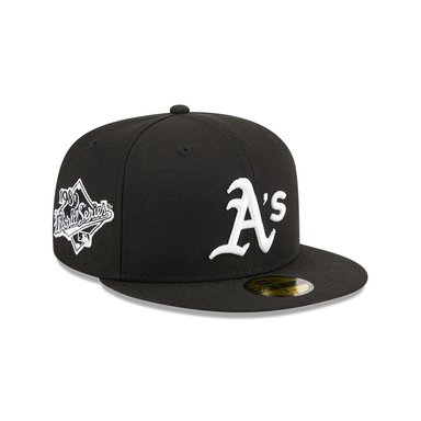 GORRA 59FIFTY MLB OAKLAND ATHLETICS EVERGREEN NEGRO