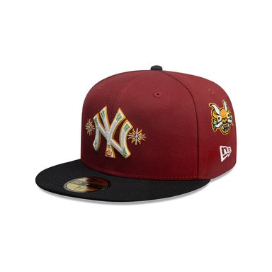 GORRA 59FIFTY NEW YORK YANKEES MLB CITY ELEMENTS ROJO