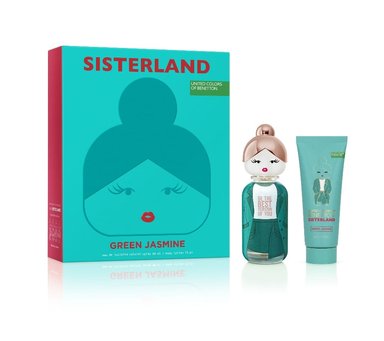 SET PERFUME BENETTON SISTERLAND GREEN JAS EDT80ML+BL75ML