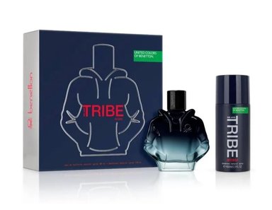 SET DE PERFUME TRIBE INTENSO BENETTON PARA HOMBRE EDP 90ML + DESODORANTE SPRAY 150ML