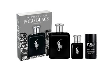 RALPH LAUREN ESTUCHE POLO BLACK EDT 125 ML+ 40 ML+DEO 75 ML