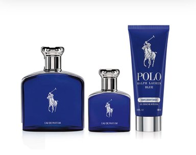 RALPH LAUREN POLO BLUE EAU DE PARFUM 125 ML+ 40 ML + BODY LOTION 75ML