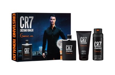 CRISTIANO RONALDO CR7 GAME ON GIFT SET (EAU DE TOILETTE 100ML + SHOWER GEL 150ML + BODY SPRAY 150ML)
