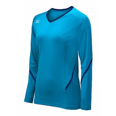 CAMISETA MUJER MIZUNO AZUL 440399-5551 TECHNO GENERATION LONG SLEEVE CELESTE