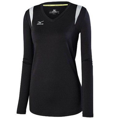 CAMISETA MUJER MIZUNO NEGRO 440645-9073 DEPORTIVO BALBOA 5 LS JERSEY LARGA