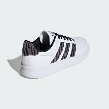 ZAPATILLA MUJER ADIDAS BLANCO CUERO BREAKNET 2.0 IH0050 - 4