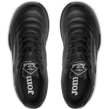 ZAPATILLAS NIÑOS JOMA FUTBOL PASTO SINTÉTICO NEGRO TURF JUNIOR CUERO TOJW2401TF - 4