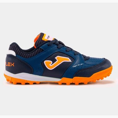 ZAPATILLAS NIÑOS JOMA FUTBOL PASTO SINTÉTICO AZUL TOP FLEX JR CUERO TPJW2433TF