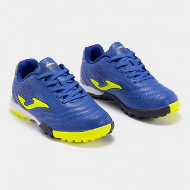 ZAPATILLAS NIÑOS JOMA FUTBOL PASTO SINTÉTICO AZUL TURF JUNIOR CUERO TOJW2404TF - 2