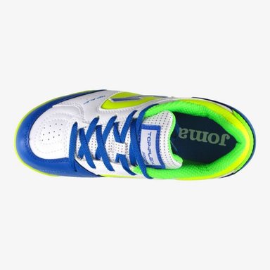 ZAPATILLAS NIÑOS JOMA FUTBOL PASTO SINTÉTICO BLANCO TOP FLEX JR CUERO TPJW2402TF - 3