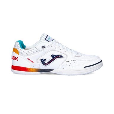 ZAPATILLAS HOMBRE JOMA FUTBOL PASTO SINTÉTICO BLANCO TOP FLEX CUERO TOPW2402IN