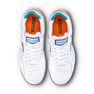 ZAPATILLAS HOMBRE JOMA FUTBOL PASTO SINTÉTICO BLANCO TOP FLEX CUERO TOPW2402IN - 3