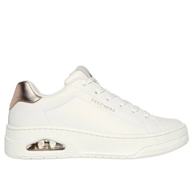 ZAPATILLAS MUJER SKECHERS BLANCO UNO COURT 177700-WHT CUERO