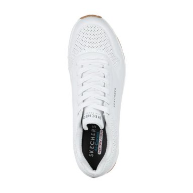 ZAPATILLAS SKECHERS UNO - STAND 52458-WHT MUJER - 4