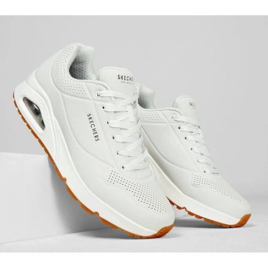 ZAPATILLAS SKECHERS UNO - STAND 52458-WHT MUJER - 6