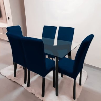 JUEGO COMEDOR MALLHOGAR LIZ AZUL