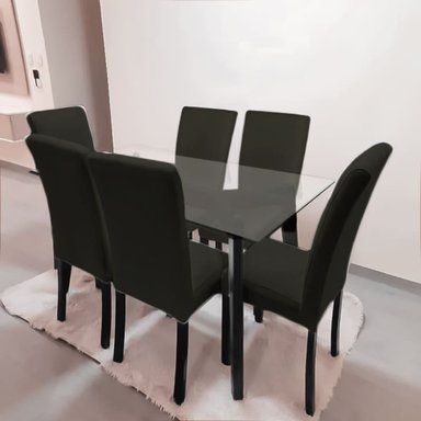 JUEGO COMEDOR MALLHOGAR LIZ CHOCOLATE