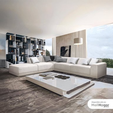 SECCIONAL MALLHOGAR KASSANDRA IVORY IZQUIERDO