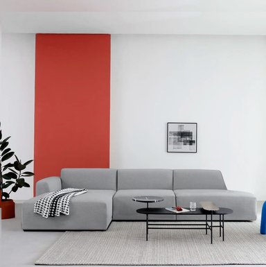 SECCIONAL MALLHOGAR GRIS BABILONIA IZQUIERDO PLATA